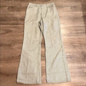 Levi's Vintage 60s / 70s STA-PREST Green White High Rise Pants Size 28